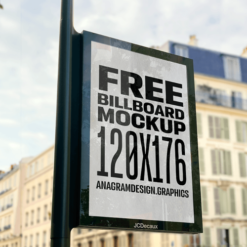 Free Paris Billboard Mockup
